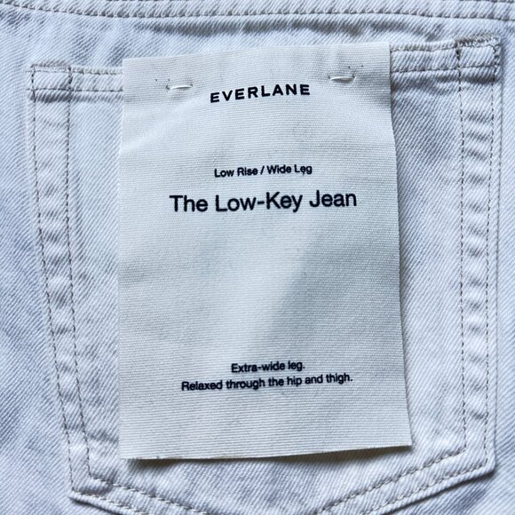 Everlane Women's Low-Key Jean in Bone White, Size 28 - Picture 6 of 12